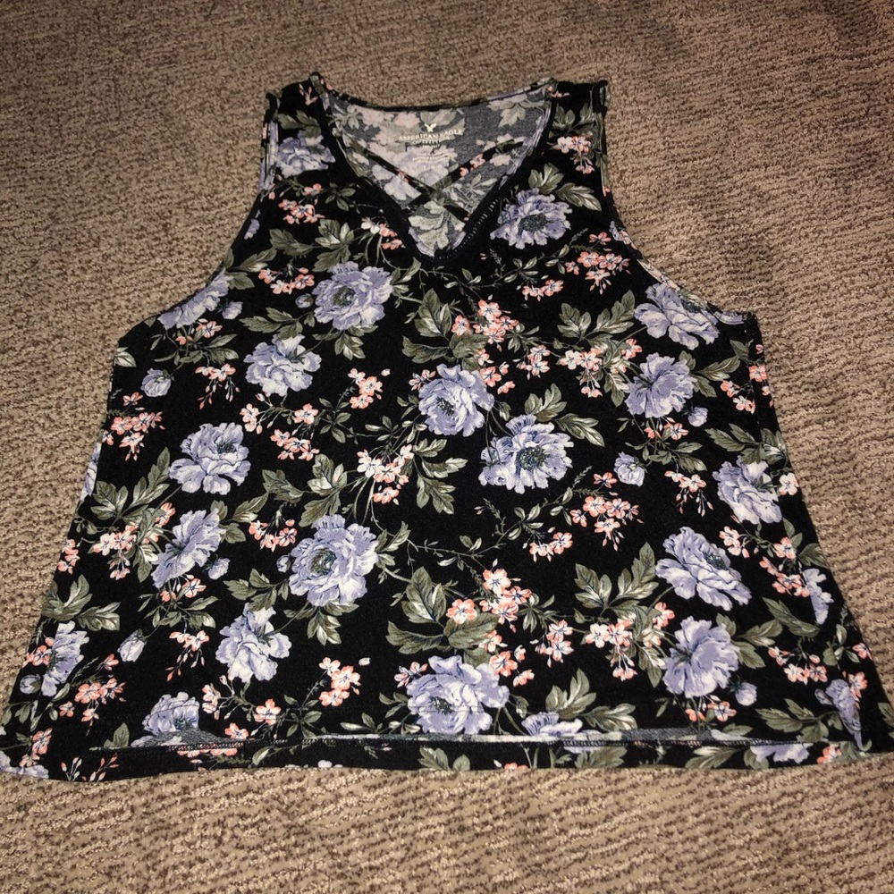 floral american eagle tank top 🌺